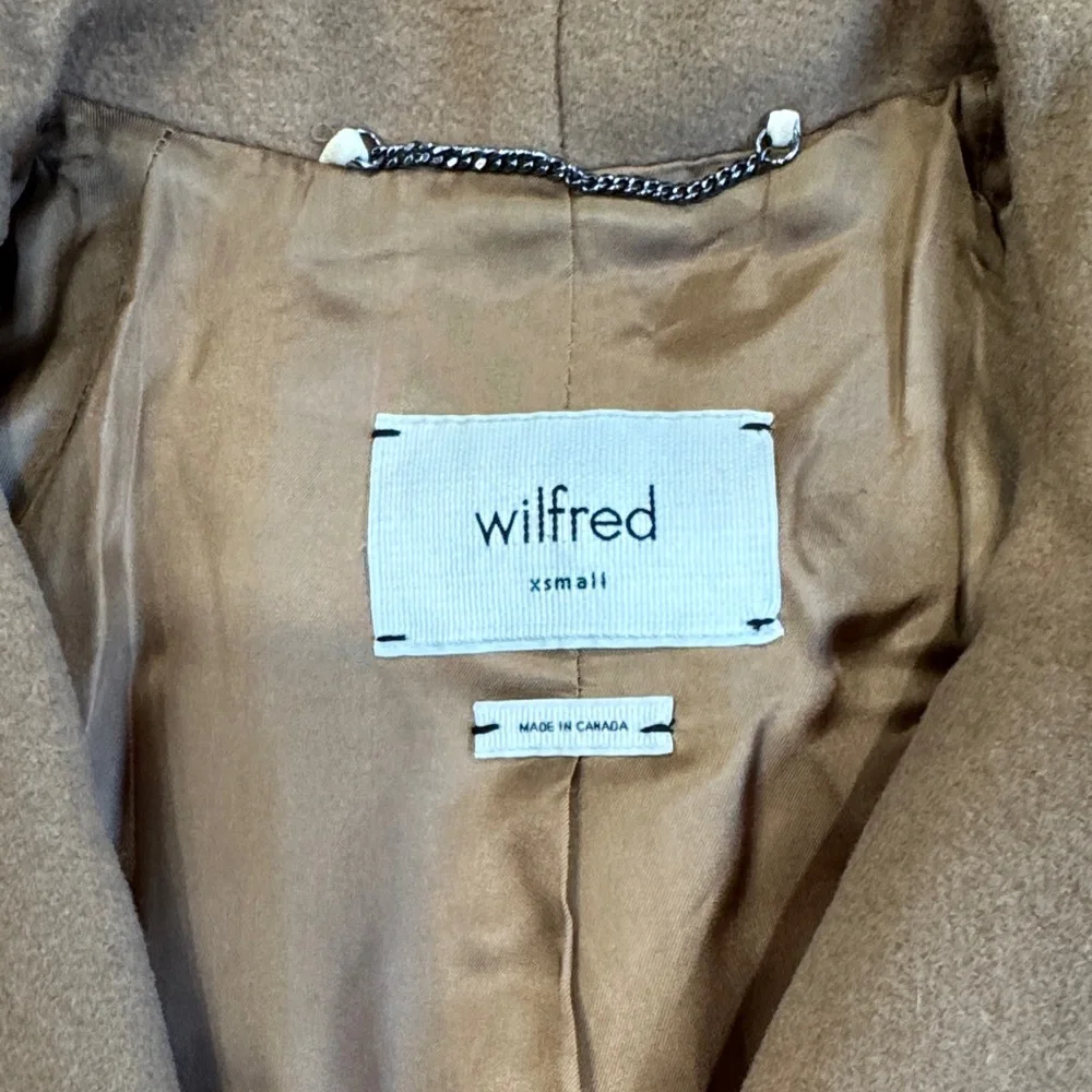 ARITZIA Wilfred Cocoon Wool Cashmere Coat in Camel Size XS - Picture 4 of 13